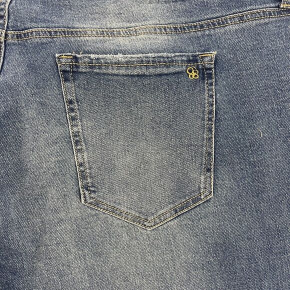 Jessica Simpson Jeans Womens Size 24W Blue High Rise Slim Straight MSRP $80 - Picture 9 of 16